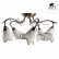 Потолочная люстра Arte Lamp Barbara A6066PL-5AB