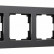 Рамка на 4 поста Werkel Platinum (черный алюминий) W0042608