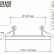 Встраиваемый светильник Gauss Backlight BL122