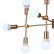 Люстра на штанге Natali Kovaltseva Loft Lux 2 LOFT LUX 75130/8C GOLD