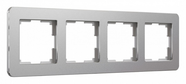Рамка на 4 поста Werkel Platinum (алюминий) W0042606