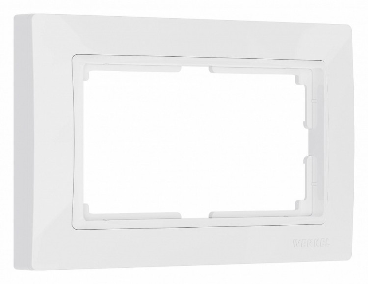 Рамка для двойной розетки Werkel Snabb basic (белый) W0082001