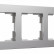 Рамка на 3 поста Werkel Platinum (алюминий) W0032606
