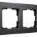 Рамка на 2 поста Werkel Platinum (черный алюминий) W0022608