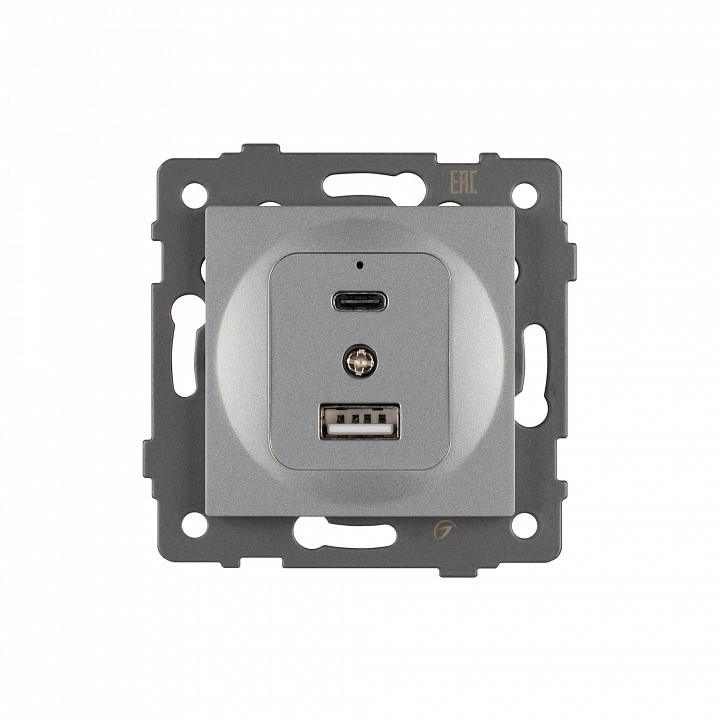 Механизм розетки 2хUSB type A и C Arlight SCT 049840
