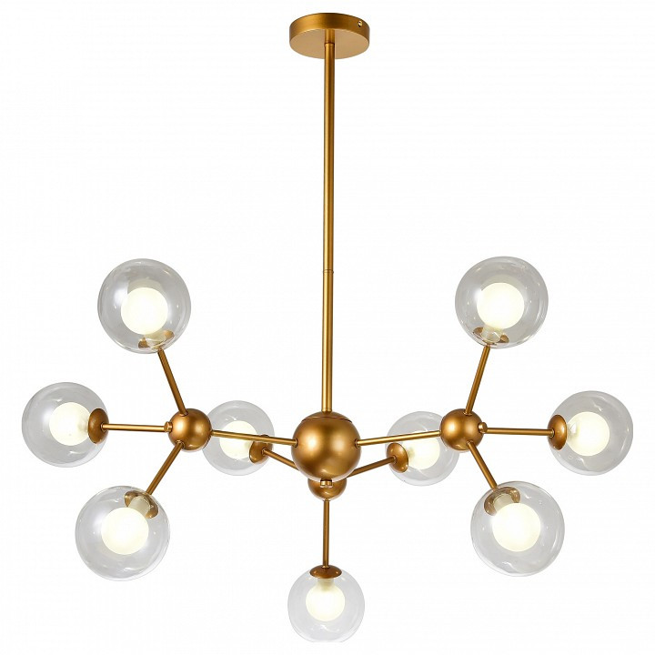 Люстра на штанге Natali Kovaltseva Venti VENTI 81422/8C GOLD SATIN