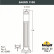 Наземный высокий светильник Fumagalli Sauro D15.555.000.AXE27H.FC1