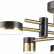 Потолочная люстра Natali Kovaltseva LOFT LED LED LAMPS 81368 GOLD BLACK