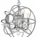 Подвесная люстра Loft it Foucaults Orb Crystal LOFT1896/4