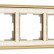 Рамка на 3 поста Werkel Palacio Gracia (золото/белый) W0031429 Palacio Gracia (золото/белый)