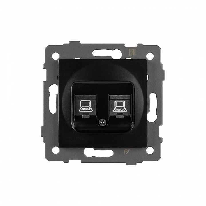 Розетка двойная RJ-12 и Ethernet RJ-45, без рамки Arlight SCT 049853