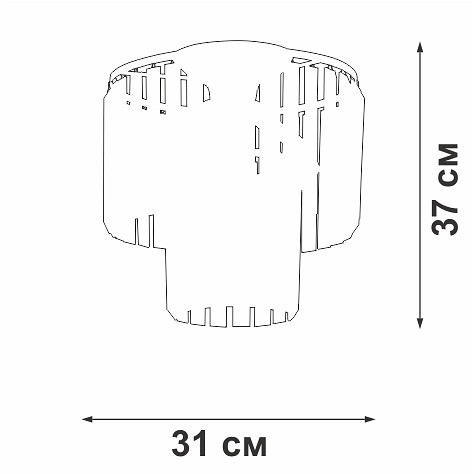 Потолочная люстра Vitaluce V5154 V5154-1/4PL