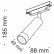 Светильник на штанге Maytoni Focus LED TR019-2-7W3K-B