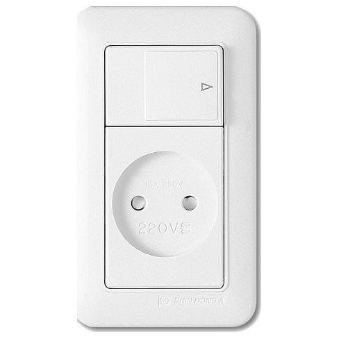 Розетка без заземления Imex 1022 WST 1022 WH
