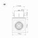 Встраиваемый светильник Arlight CL-KARDAN-S190x190-25W Warm3000 (WH-BK, 30 deg) 024985