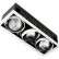 Встраиваемый светильник Ambrella Classic T81 T813 BK/CH 3*12W 4200K