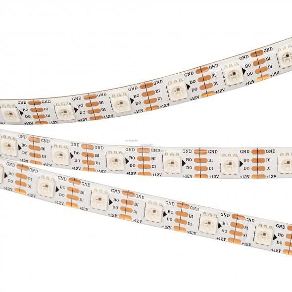 Лента светодиодная Arlight SPI-5000SE-RAM 12V RGB (5060, 60 LED/m, x1, AM) 027614