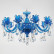 Подвесная люстра Lucia Tucci Ashanti Ashanti 1250.10 blu