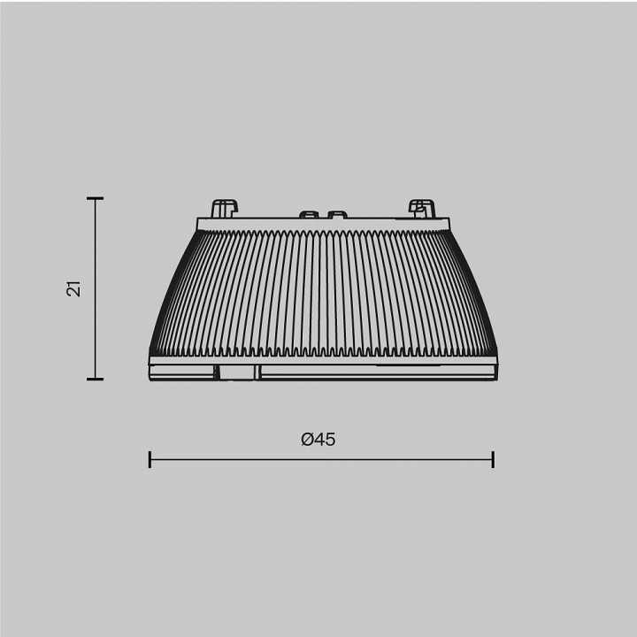 Линза Maytoni Dip Lens002D45-15W