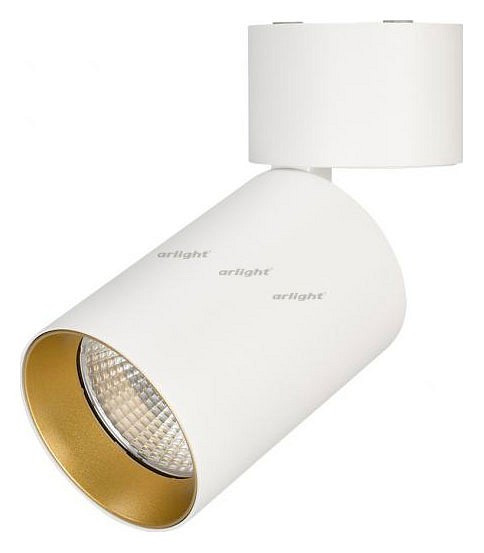 Светильник на штанге Arlight SP-POLO-SURFACE-FLAP-R85-15W Warm3000 (WH-GD, 40 deg) 027553