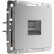 Розетка Ethernet RJ-45 без рамки Werkel cеребряный рифленый W1181009