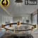 Подвесной светильник Natali Kovaltseva LOFT LED LED LAMPS 81129/7C BRASS BLACK