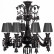Подвесная люстра Loft it Zenith 10210/8 Black
