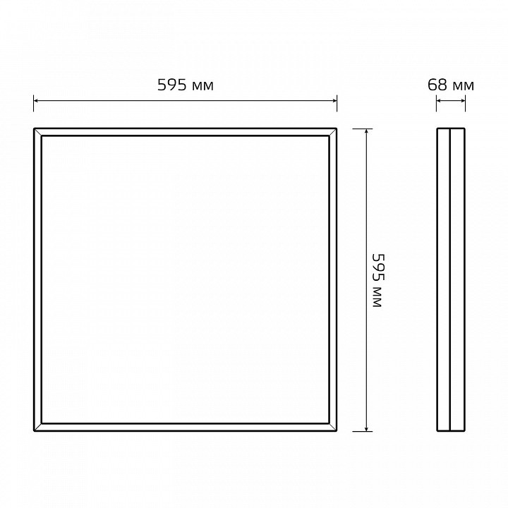 Светильник для потолка Армстронг Gauss MiR G1-A0-00070-01GA2-5403540