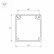 Профиль накладной Arlight BOX52-2000 ANOD 017356