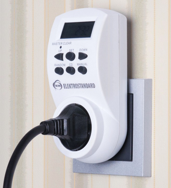 Розетка с таймером Elektrostandard TMH-E a026137