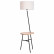 Торшер с полкой Arte Lamp Combo A9202PN-1BK