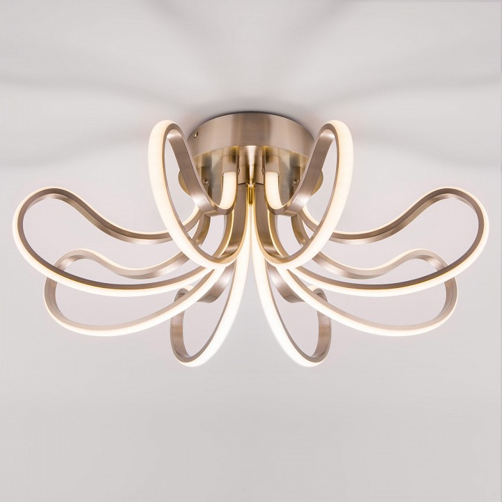 Потолочная люстра Eurosvet Lilium 90079/8 сатин-никель 80W