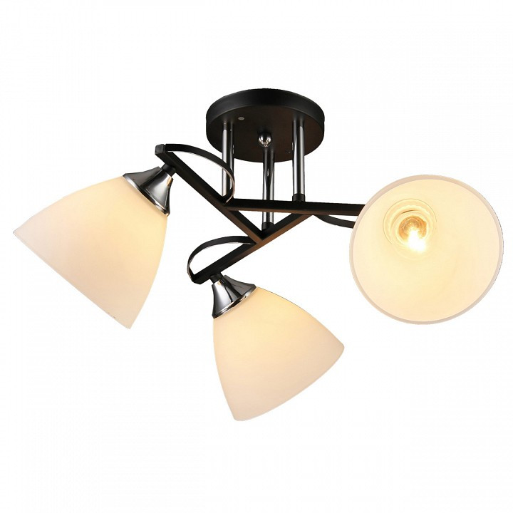 Люстра на штанге Imex MD.2980 MD.2980-3-S BK+CH