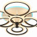 Потолочная люстра EVOLED Cerina SLE500542-08RGB