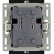Розетка двойная с заземлением и со шторкой, без рамки Arlight SCT 043765