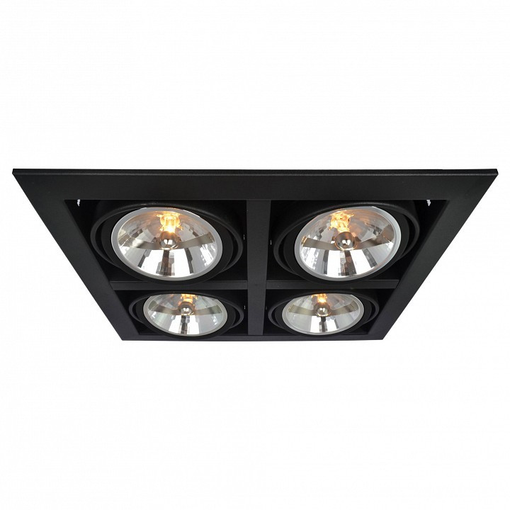 Встраиваемый светильник Arte Lamp Cardani A5935PL-4BK