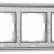 Рамка на 5 постов Werkel Palacio Gracia (хром/белый) W0051431