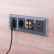 Розетка с заземлением и со шторками и 2хUSB, без рамки Werkel черный матовый W1171508