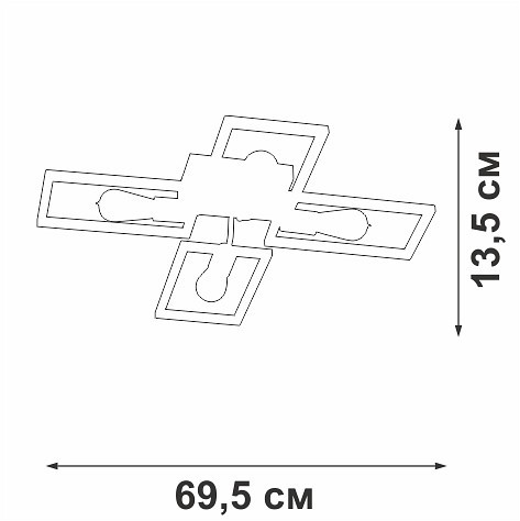 Потолочная люстра Vitaluce V3031 V3031-7/4PL