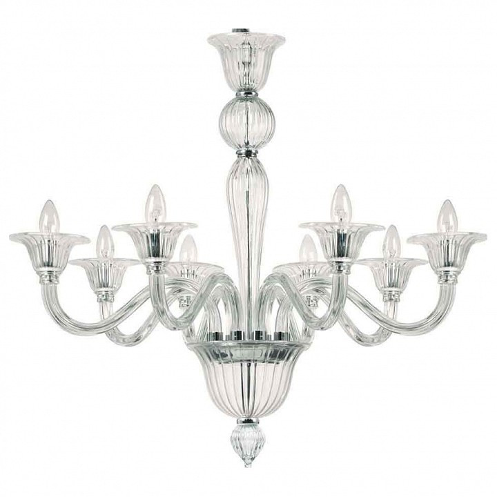 Подвесная люстра Ideal Lux Brigitta BRIGITTA SP8 TRASPARENTE