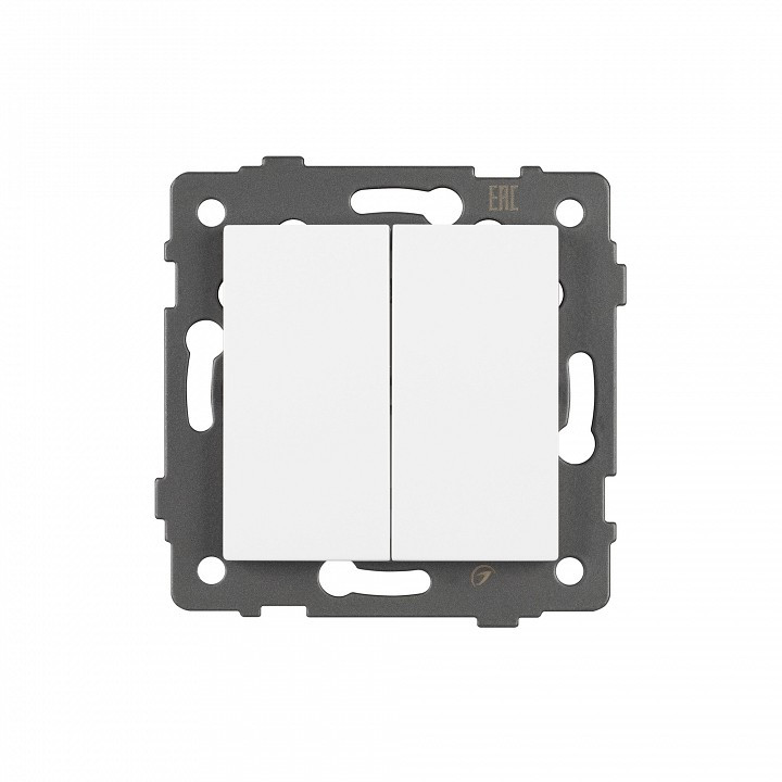 Выключатель двухклавишный без рамки Arlight SWT 049887