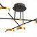 Потолочная люстра Natali Kovaltseva LOFT LED LED LAMPS 81101/6C GOLD BLACK