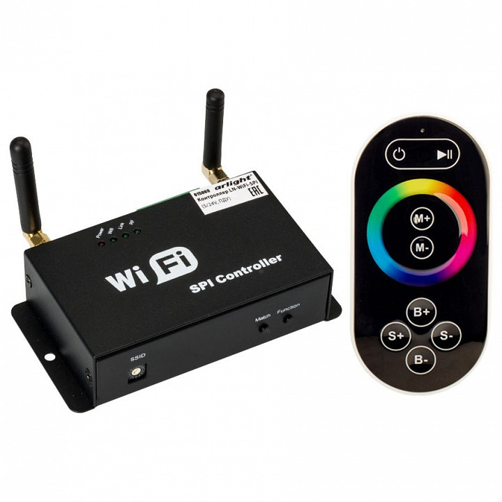 Контроллер-регулятор цвета RGB с пультом ДУ Arlight LN-WiFi 015069