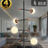 Люстра на штанге Natali Kovaltseva LOFT LED LED LAMPS 81338 GOLD BLACK