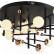 Потолочная люстра Natali Kovaltseva LOFT LED LED LAMPS 81344 GOLD BLACK