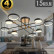 Потолочная люстра Natali Kovaltseva LOFT LED LED LAMPS 81102/6C BRASS BLACK