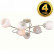 Люстра на штанге Natali Kovaltseva 81400 81400/6C BEIGE GOLD