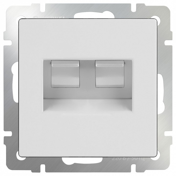 Розетка телефонная RJ-11 без рамки Werkel Белый WL01-RJ11-45