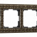 Рамка на 4 поста Werkel Antik бронза W0041512