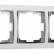 Рамка на 3 поста Werkel Snabb (белый/хром) W0031901